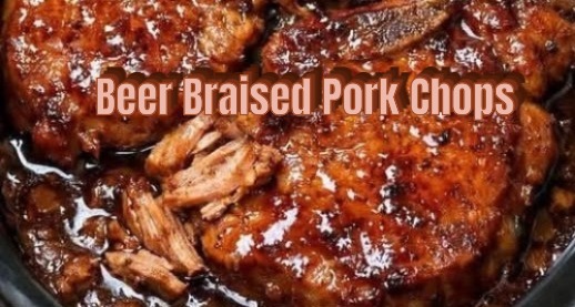 Beer Braised Pork Chops