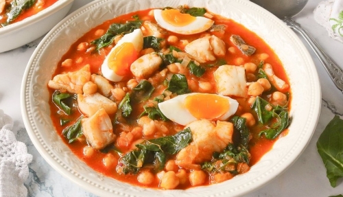 Chickpeas with Cod