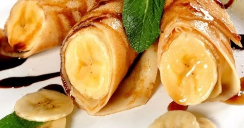 Crepes with Canary Bananas