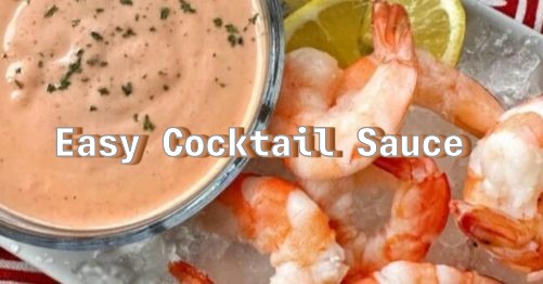 Easy Cocktail Sauce