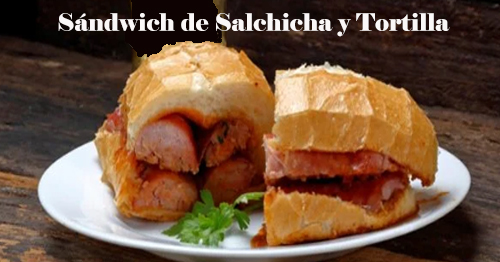 Sausage and Tortilla Sandwich